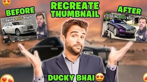 Ducky Bhai Thumbnail Recreation In Photoshop