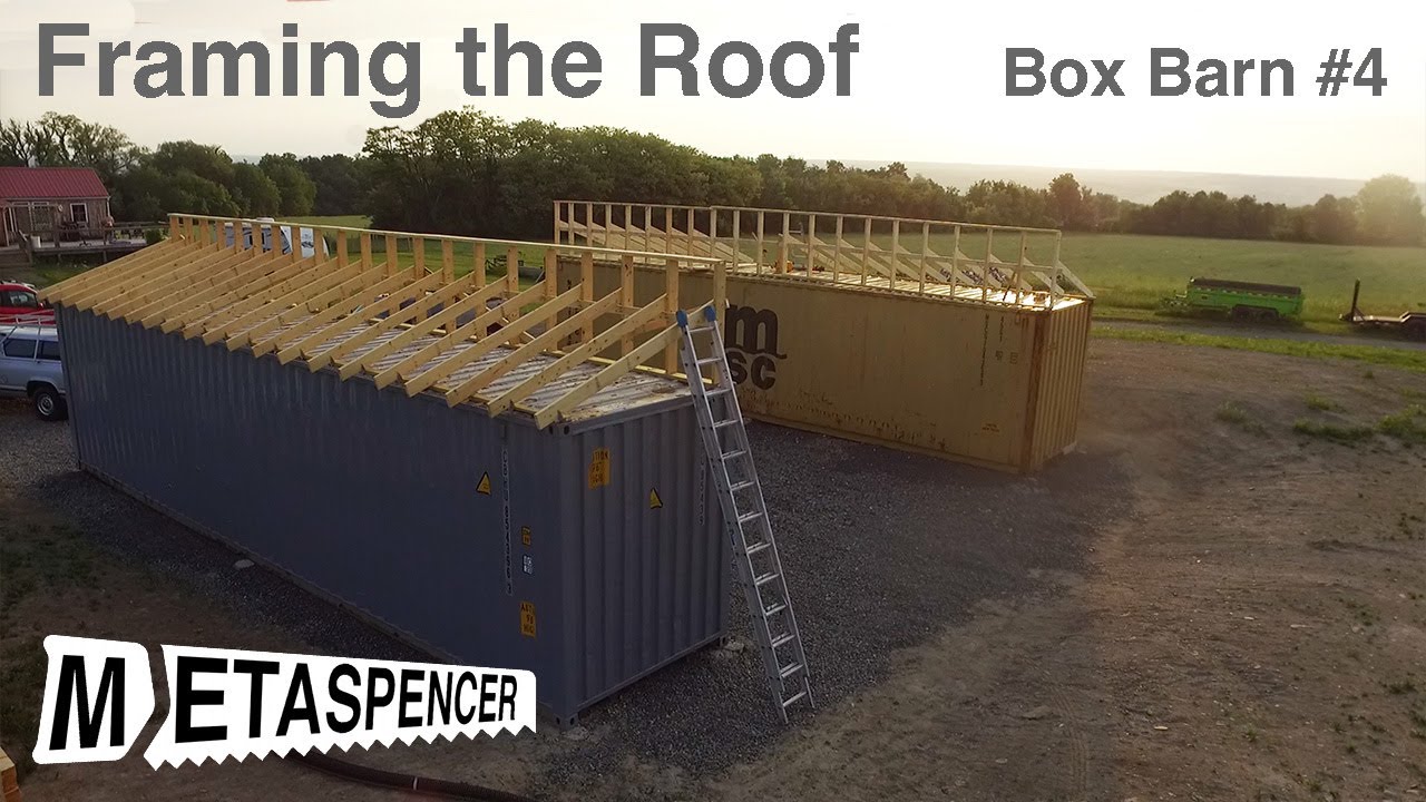 DIY Pitched Roof For Home Or Garage - Join Two Shipping Containers Usi –  Container Modification World