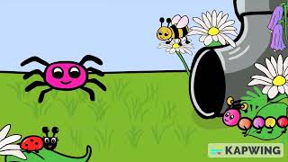 The Itsy Bitsy Spider With Lyrics Nursery Rhymes For Baby And Kids Myvoxsongs Reversed