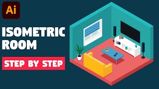 Isometric room | Illustrator CC tutorial (STEP BY STEP)