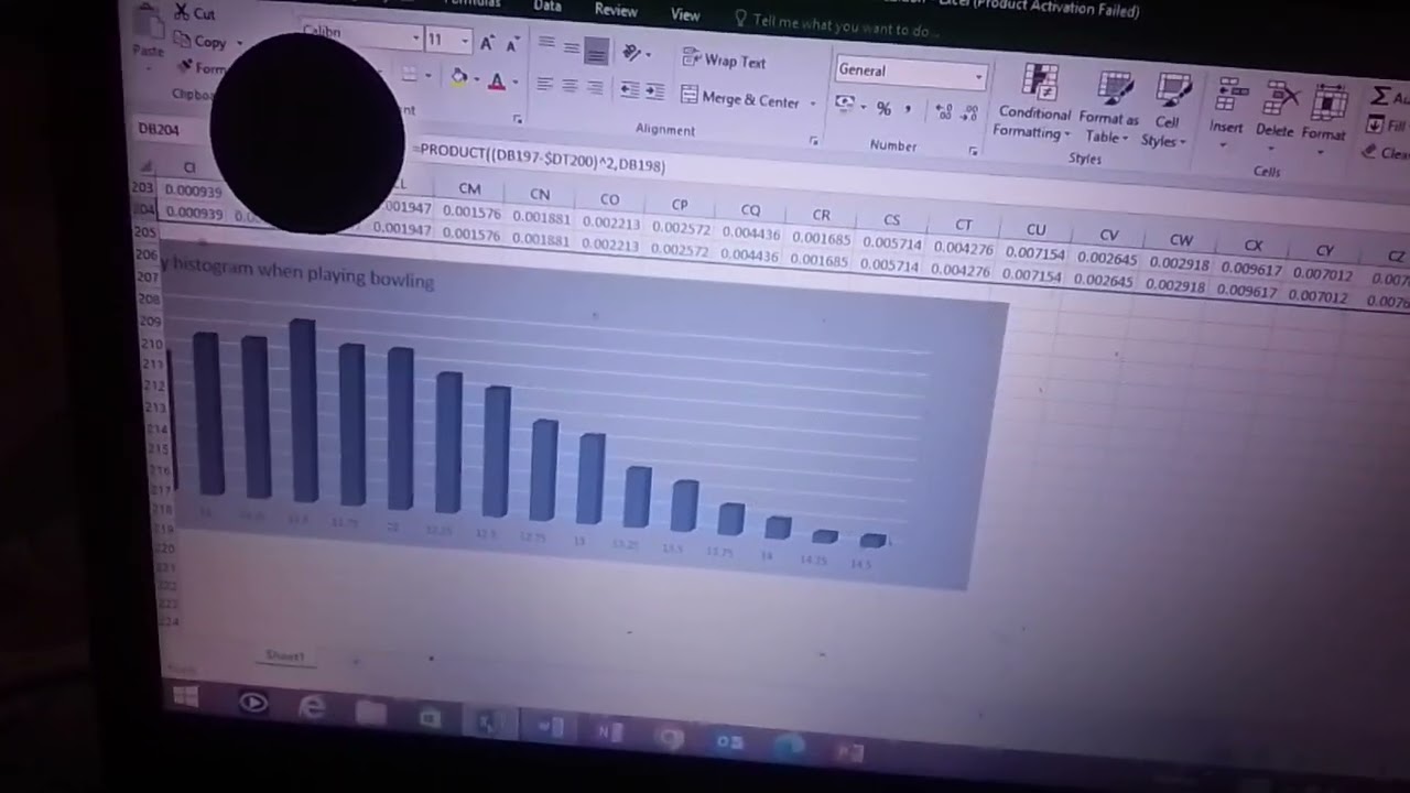 Statistics and probability periodical exam Central limit theorem (item 1) achievement test