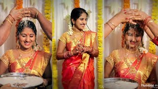 Telugu Tv serial actress Meghana Lokesh pellikuturu and Mangala snanam unseen moments