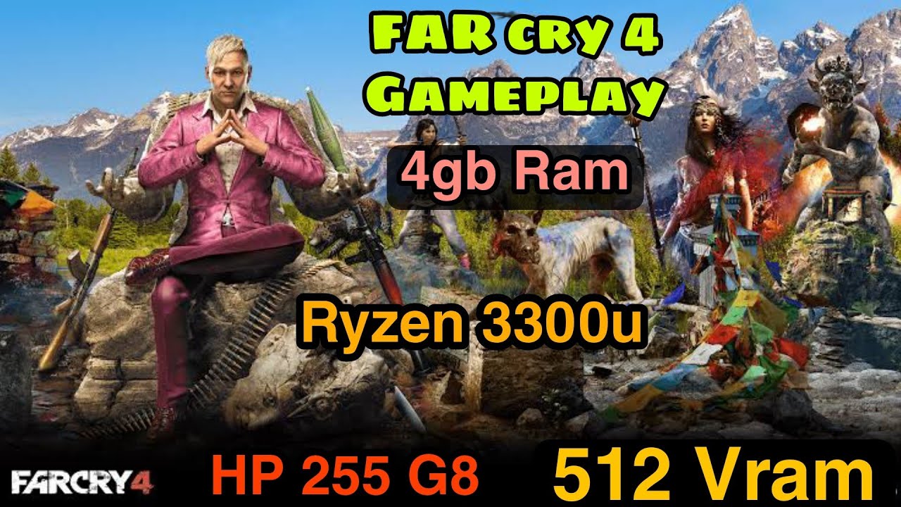 Far Cry 4 On 4gb Ram 512 Vram Ryzen 3 3300u Vega 6 GFX Gameplay far-cry-4-on-4gb-ram-512-vram-ryzen-3-3300u-vega-6-gfx-gameplay