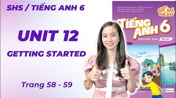Tiếng Anh Lớp 6 Unit 12 Getting Started - Trang 58, 59 - Robots - Cô Minh Hậu - Global Success