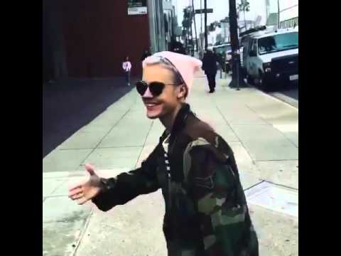 Justin Bieber S New Purple Hair Catches Adam Sandler On The