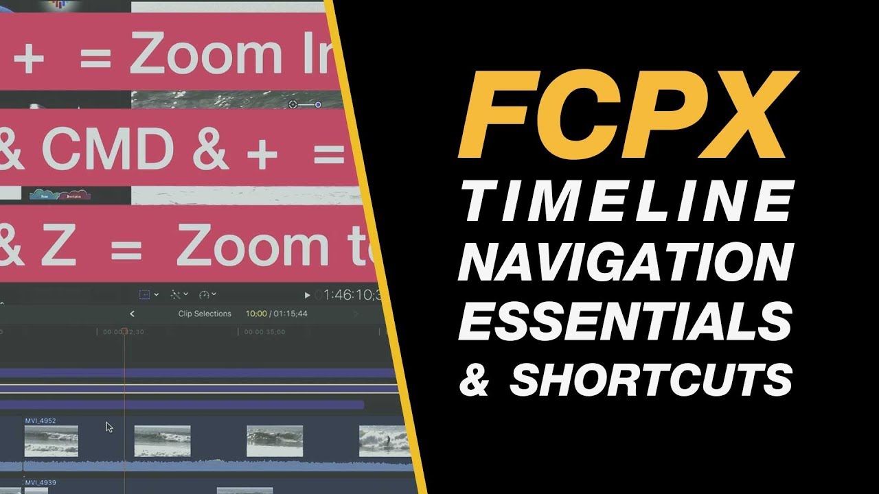 Final Cut Pro X Keyboard Shortcuts Chart