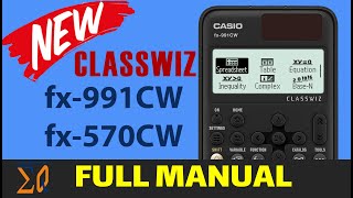 CASIO fx-991CW fx-570CW CLASSSWIZ Calculator Full Video Example Manual