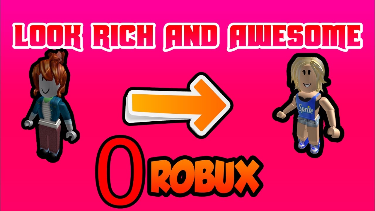Roblox How To Look Richlike Pro People With 0 Robux 2018 Girls Version - how to be a pro without robux on roblox