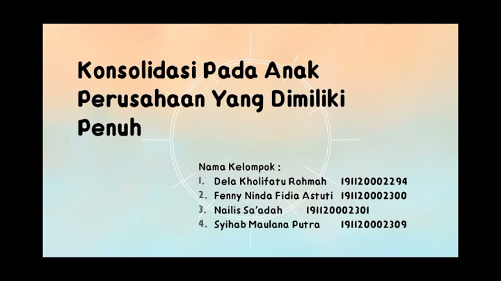 Contoh Soal konsolidasi pada Anak perusahaan yang Dimiliki kurang dari KEPEMILIKAN penuh