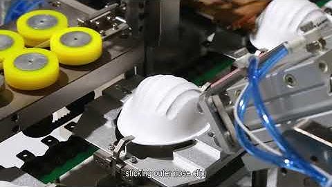 Richpeace Automatic Cup Respirator Face Mask  Production Line And Bagging Machine.