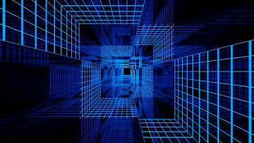 VFX Video Loop HD - Free VJ Loops Download - Abstract Blue Grid Tunnel