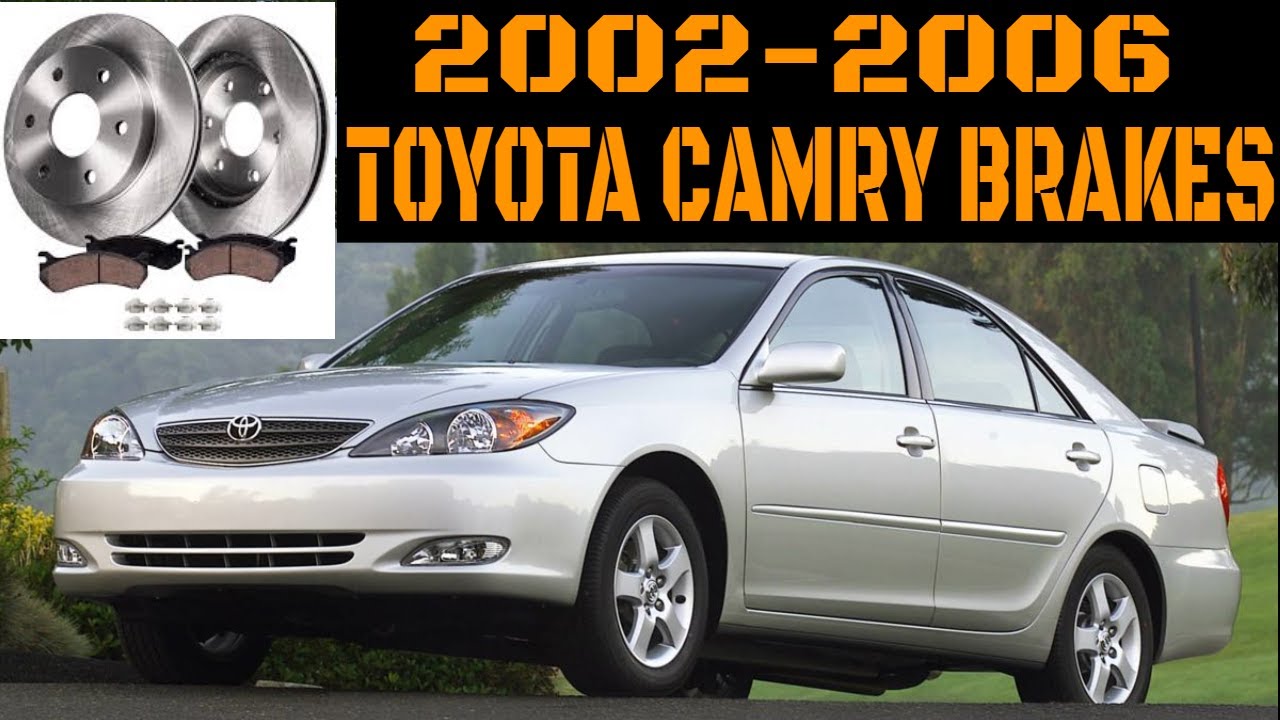 Toyota Camry Brakes (Front Pads And Rotors 2002-2006) - YouTube