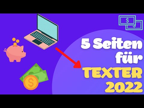 5 TEXTER Seiten um einfach von zuhause aus online mehrere Hundert Euro verdienen (2022)