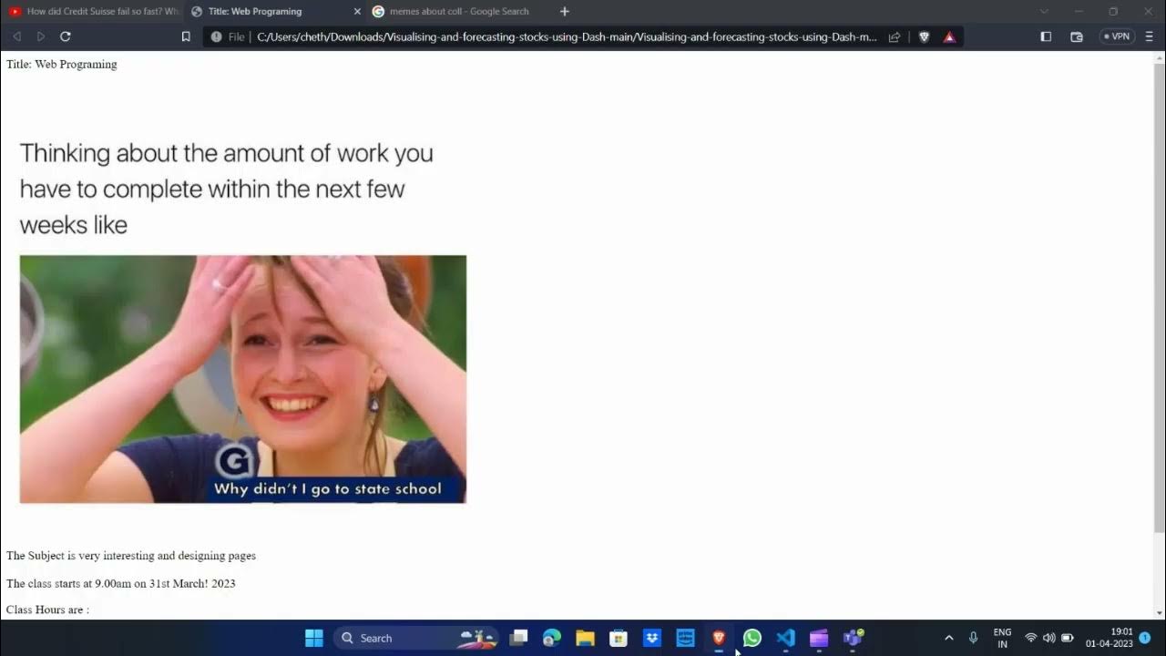SIMPLE WEB PAGE USING HTML - YouTube