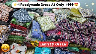 4 Readymade Dress At Only ₹999 || 3 Days OFFER || Pakistani Suits Hyderabad Madina Market