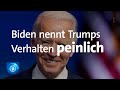 Gewählter US-Präsident Biden nennt Trumps Verhalten peinlich