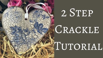 Hoe je 2-staps crackle gebruikt bij decoupage | Zelfstudie crackle-effect