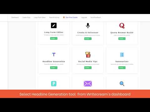 Free Headline Generator tool - This AI will generate catchy headlines in seconds