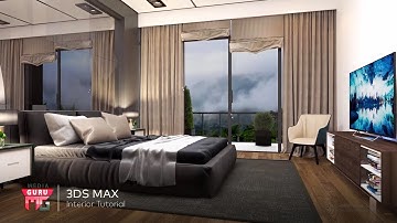 3D Max Interior Modeling With VRAY Rendering| Bed Modeling | Class 25