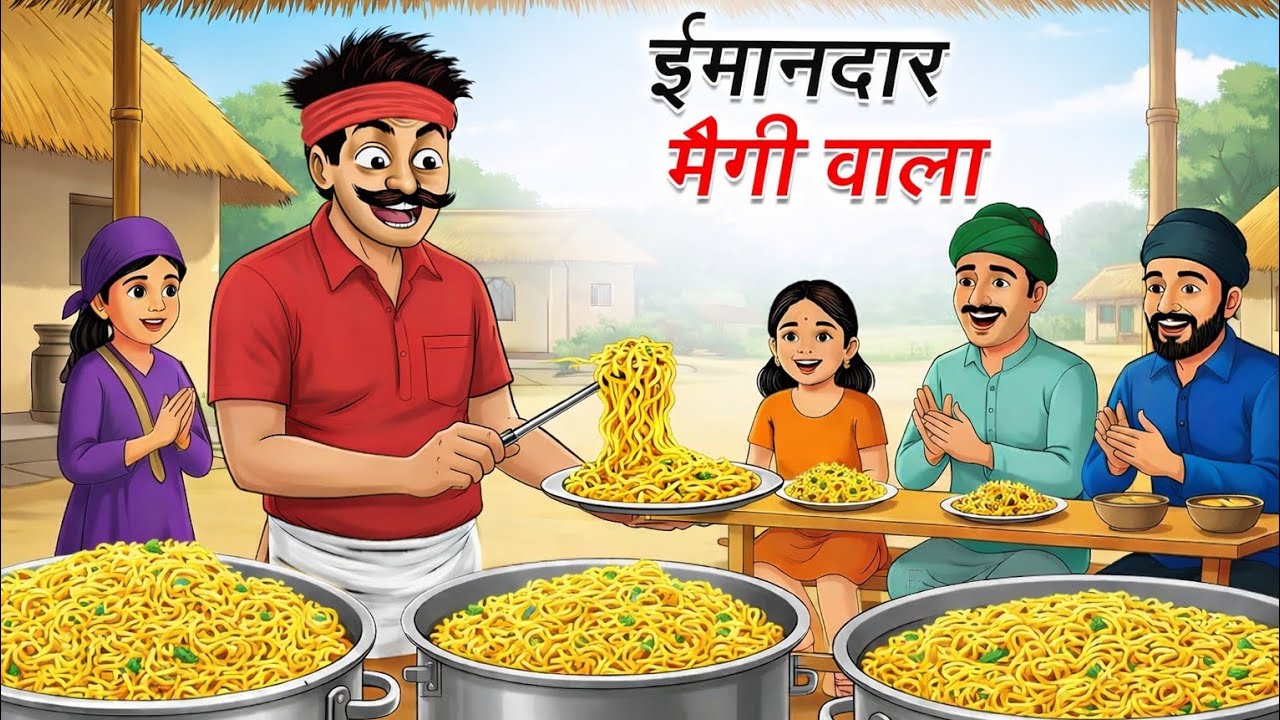 पहाड़ों की मैगी वजह से एक दोस्त हुआ गायब | kahani I cartoon | village story | jaadui kahani Istories