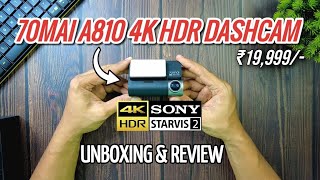 70mai A810 4K HDR Dual Channel Dashcam [REVIEW] | Unboxing, Video Samples, License Plate Readability