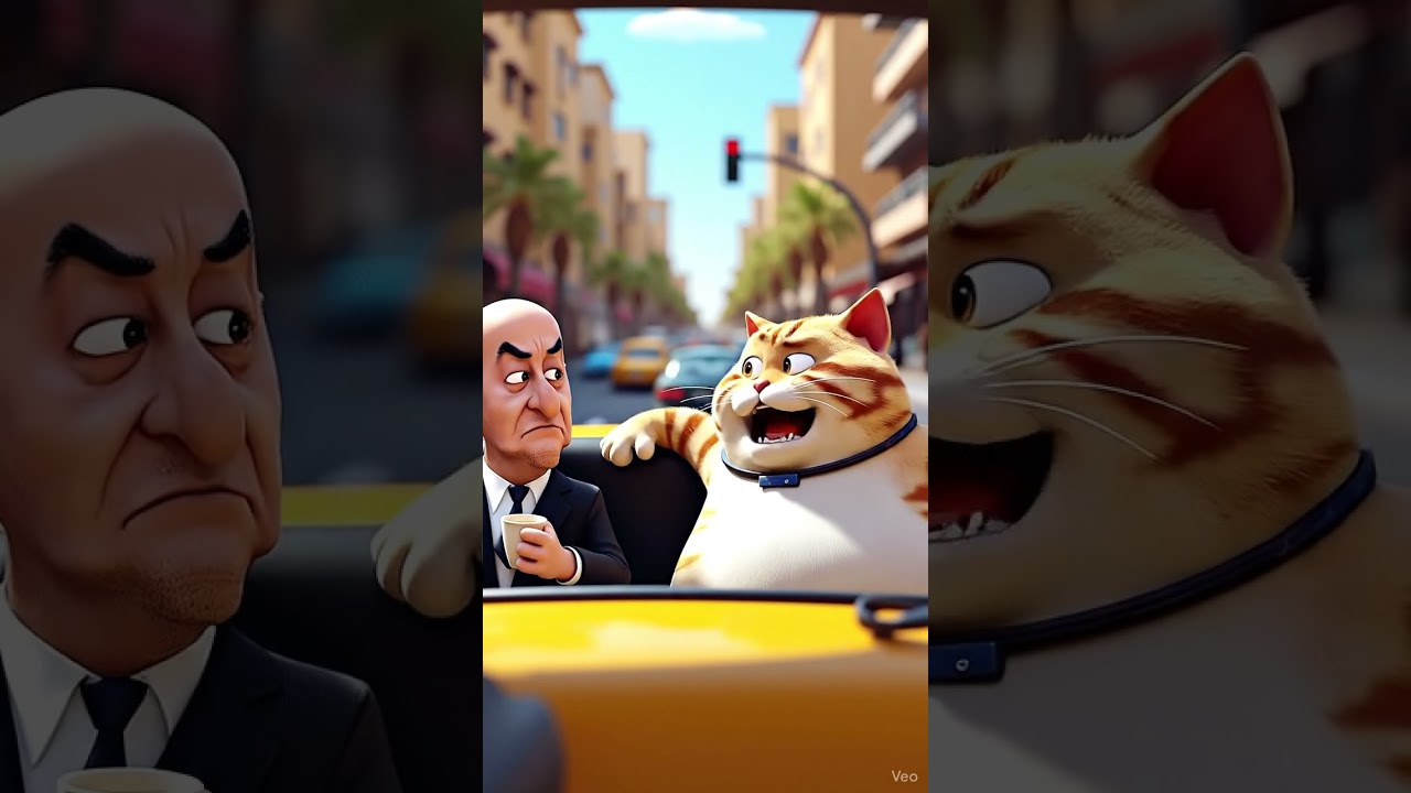 🚕 Fat Cat & Tebboune in the Taxi | Traffic Meltdown 😹 