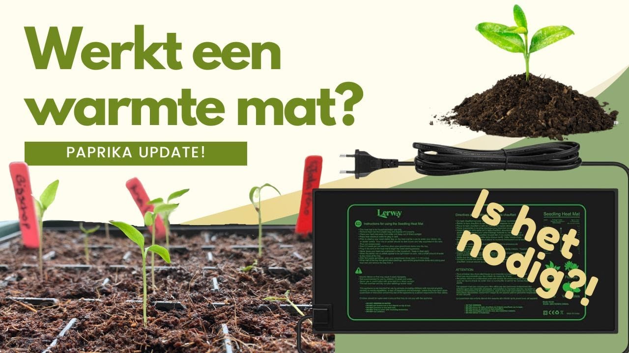 Werkt een groeimat? | Paprika update | Binnen zaaien