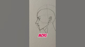 This is an ANIME side profile . . . 😭🙏 || #art #anime #manga #naruto #shorts