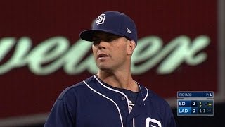 SD@LAD: Richard fans five in scoreless start