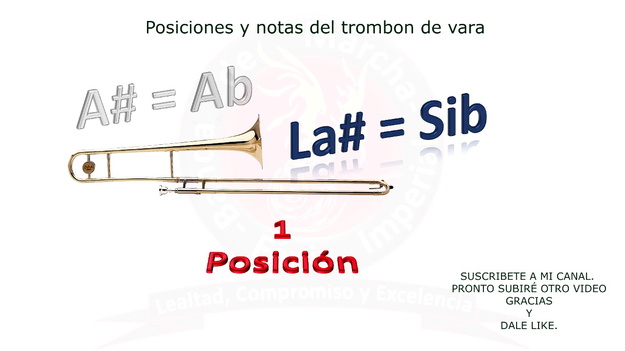 POSICIONES Y NOTAS DEL TROMBÓN 2018 YouTube