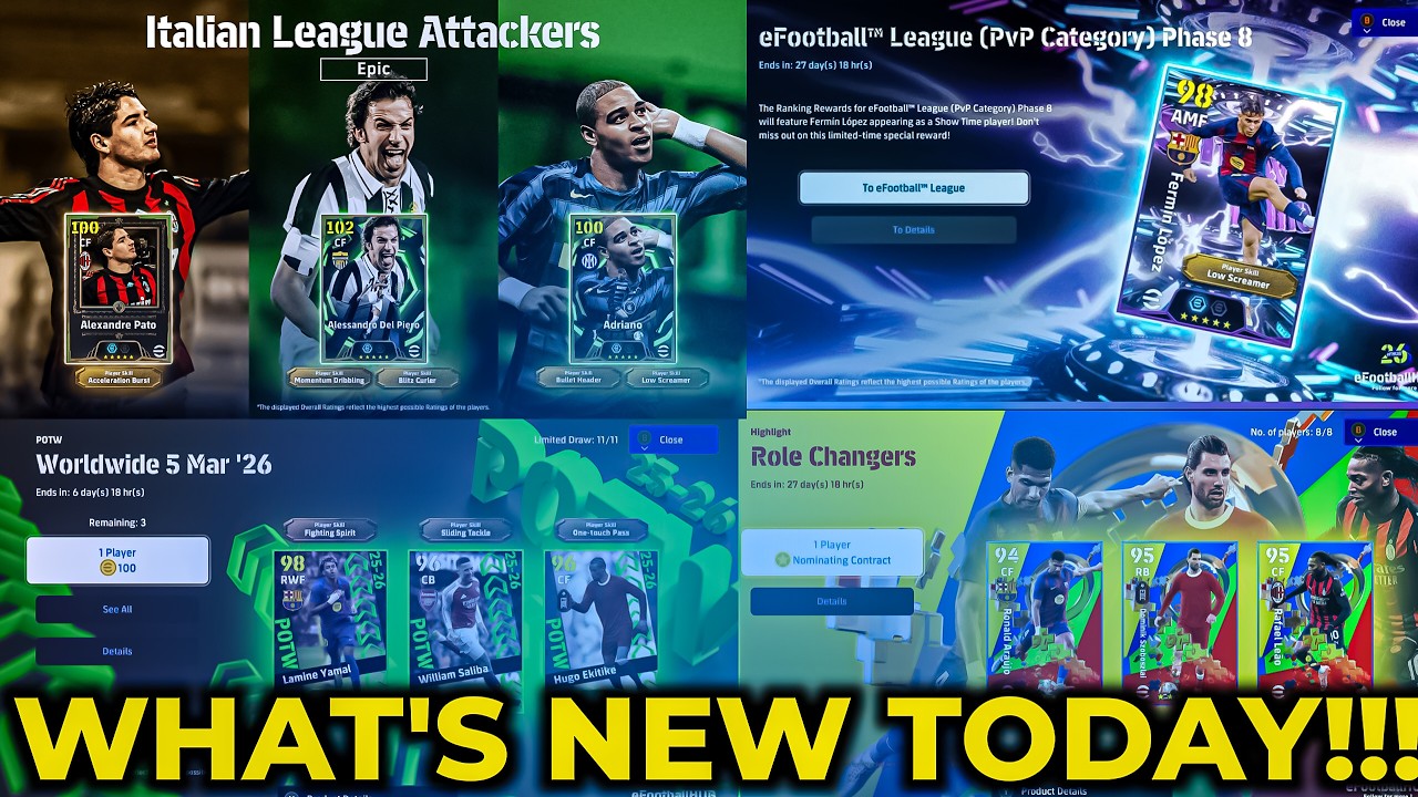 What's New Today in eFootball??.....#live #efootball #messi