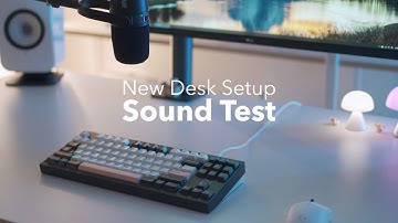 New Setup, Typing Sound Test (F1-8X, Space65, XO V3, Aaru, U80-A)