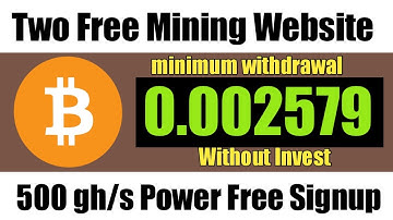 Two Free Bitcoin Mining Website 2020 | Free Cloud Mining Website 2020 | Ahmad Online