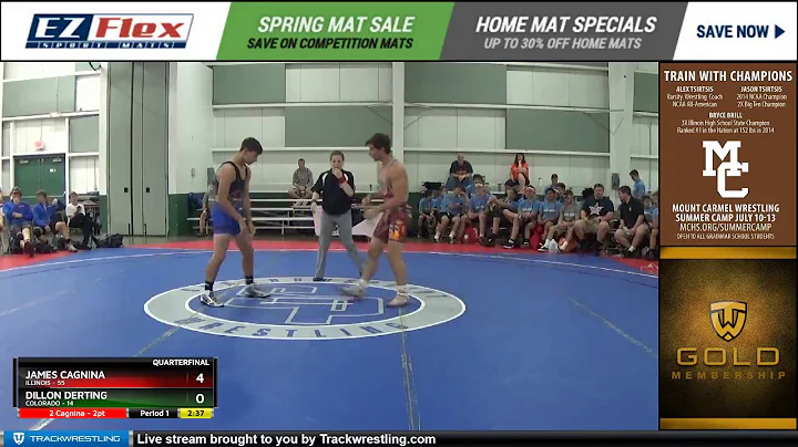 160 James Cagnina Illinois vs Dillon Derting Color...