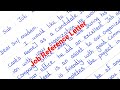 How to Writing job Reference Letter in ஆங்கில மொழியில்