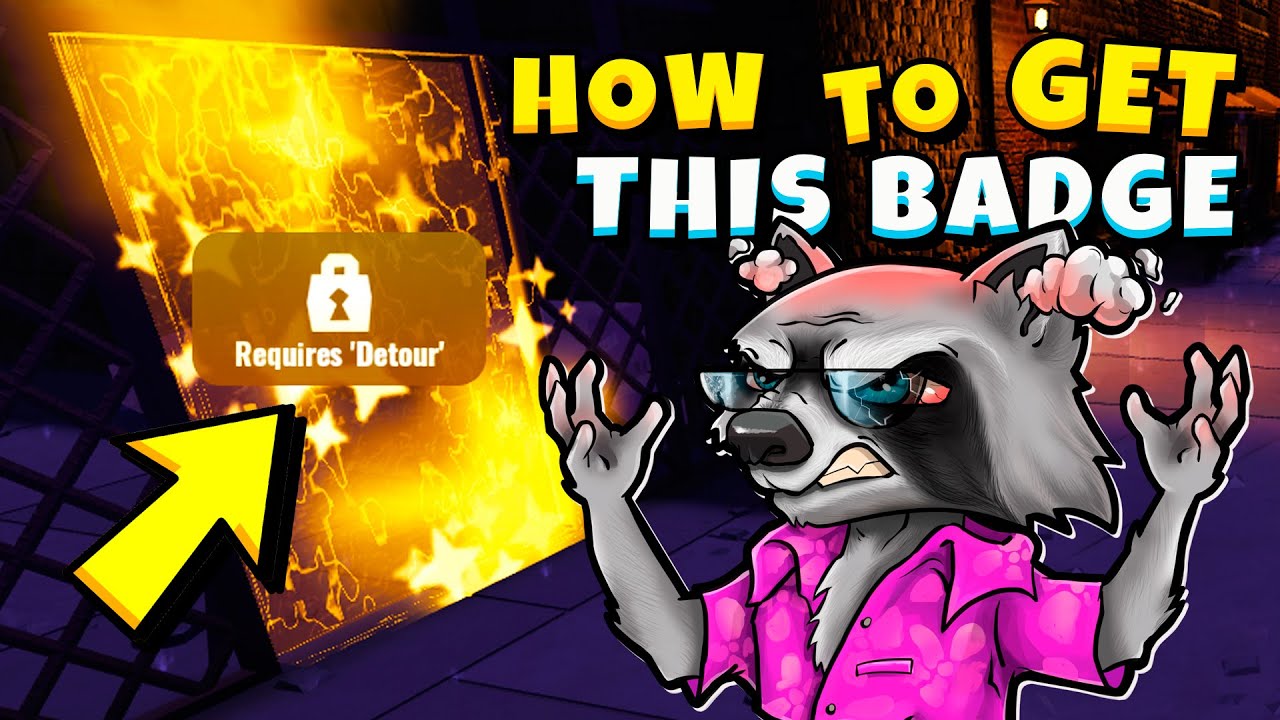 ⁉️ How to get the DETOUR Badge in DOORS Roblox RACCOON STEVE YouTube