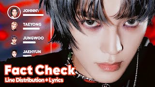 NCT 127 - FACT CHECK (Line Distribution   Lyrics Karaoke) PATREON REQUESTED