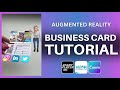 Augmented reality business card tutorial for web