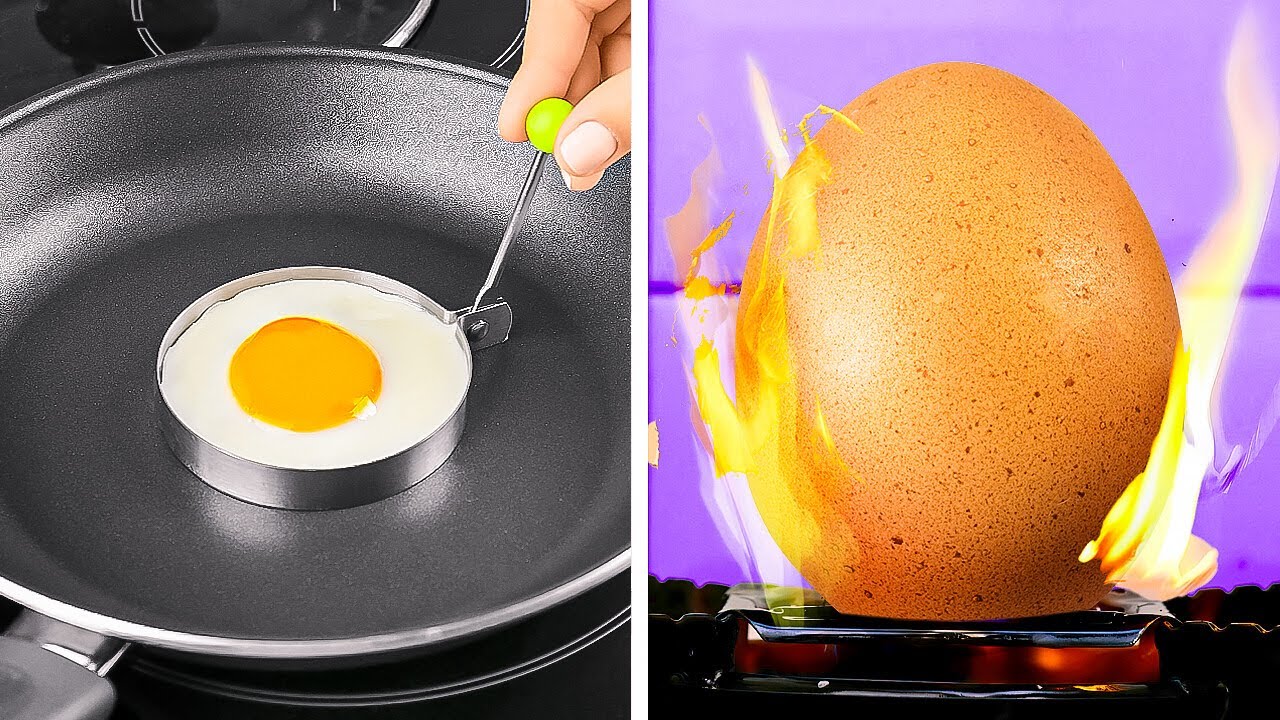 EGG VS FIRE: Yummy Recipes and Simple Egg Hacks