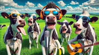 Sapi Jinak Goyang-Goyang Kepala di Padang Rumput – Super Lucu, Bikin Mood Makin Happy! 🐄😂🌱