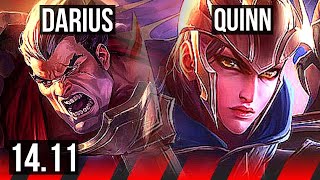 DARIUS vs QUINN (TOP) | 9/1/2, Legendary, 800+ games | EUW Master | 14.11