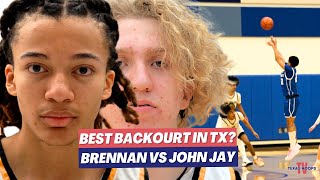 The BEST Backcourt In TX? Brennan vs John Jay!