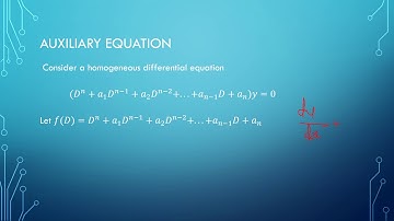 Linear DE 1/7:Complementary function