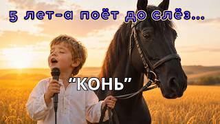 Конь» (Любэ)-Денис, 5 лет | Душевная детская версия до мурашек