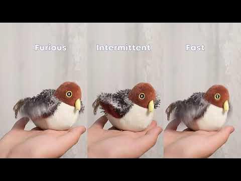 Potaroma Cat Toys Rechargeable Flapping Bird Sparrow - YouTube