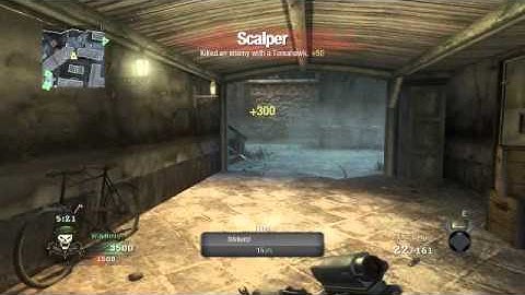 Wicked Tomahawk Kill - Black Ops - Bounces 4 Times!! Total LOL