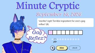 Minute Cryptic September 16, 2026