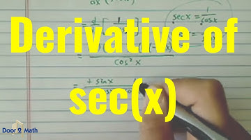 CHAIN RULE EXAMPLE | Use Chain Rule to Find Derivative of sec(x) | Calculus