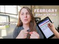Focusing on ME + SELF LOVE this Valentine&#39;s Day | February 2022 Plan With Me | Digital Plan With Me