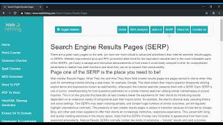 Search Engine Results Pages Serp - Seo Tools